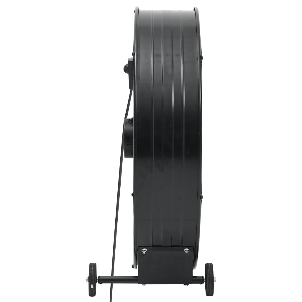 vidaXL Priemyselný bubnový ventilátor 77 cm 180 W čierny