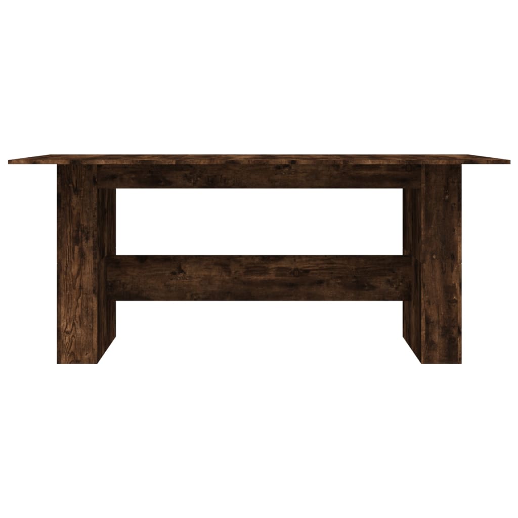 vidaXL Jedálenský stôl dymový dub 180x90x76 cm kompozitné drevo