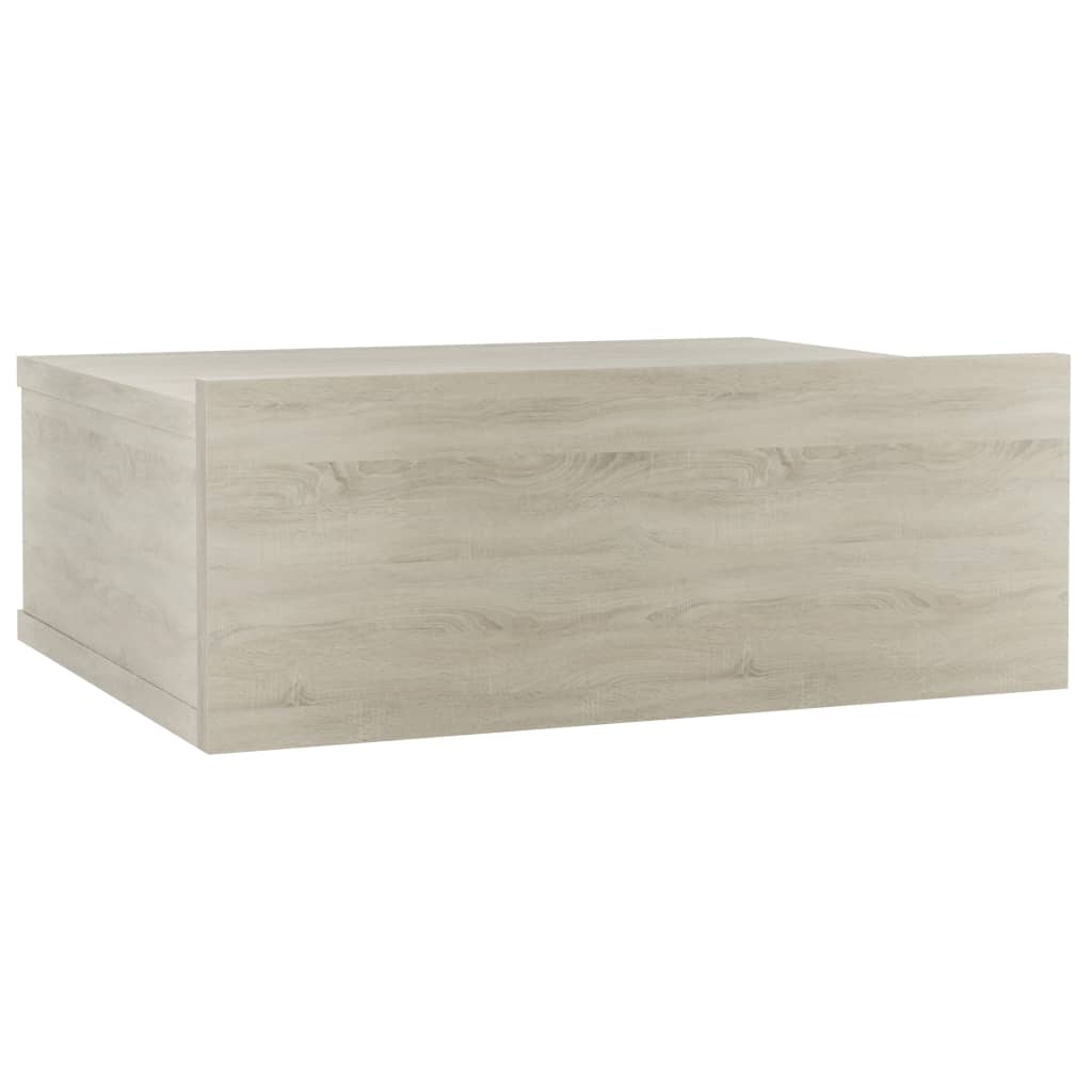 vidaXL Nástenný nočný stolík dub somoma 40x30x15 cm spracované drevo