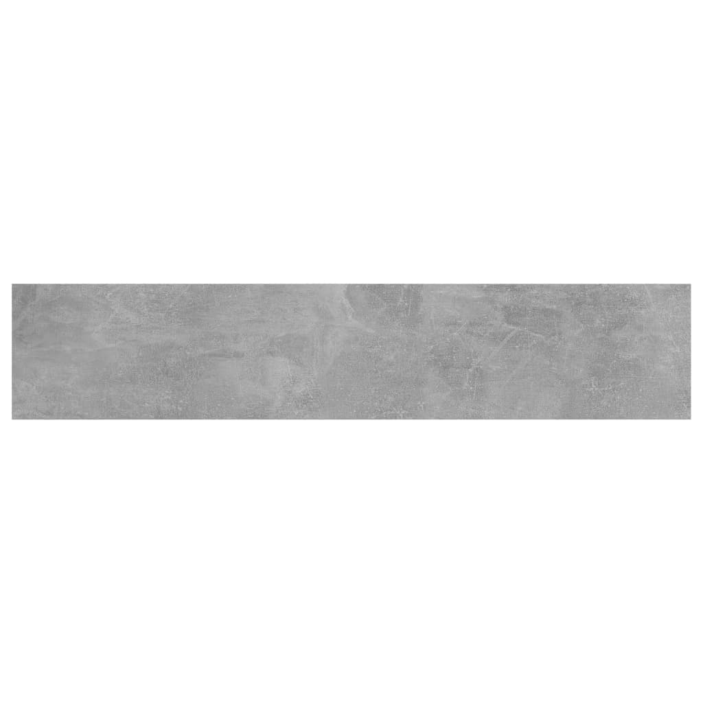 vidaXL Prídavné police 8 ks, betónovo sivé 100x20x1,5 cm, drevotrieska