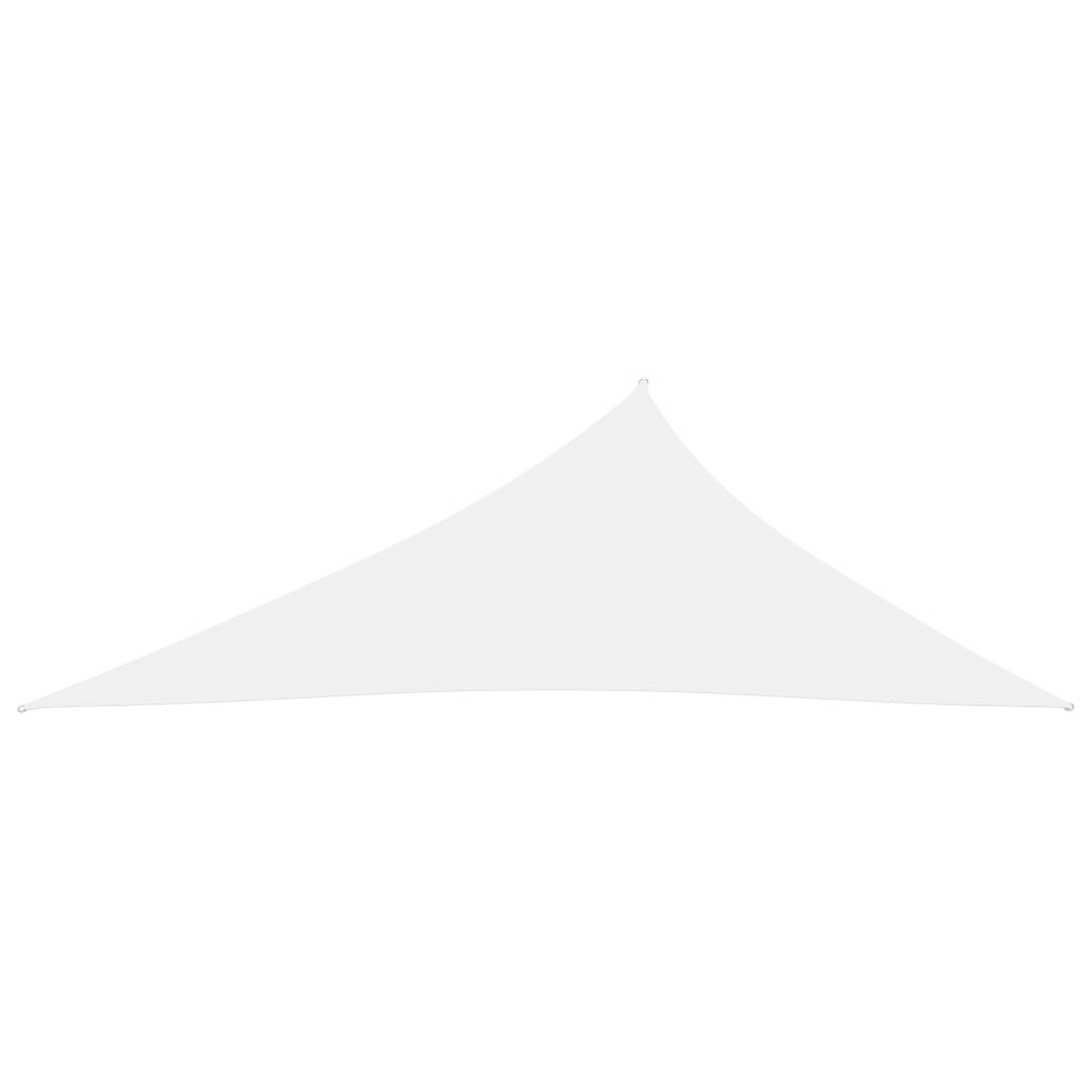 vidaXL Tieniaca plachta oxfordská látka trojuholníková 4x5x6,4 m biela