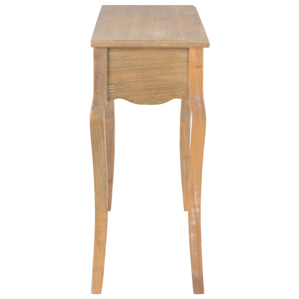 vidaXL Konzolový stolík s 2 zásuvkami 120x35x76 cm masívne borovicové drevo