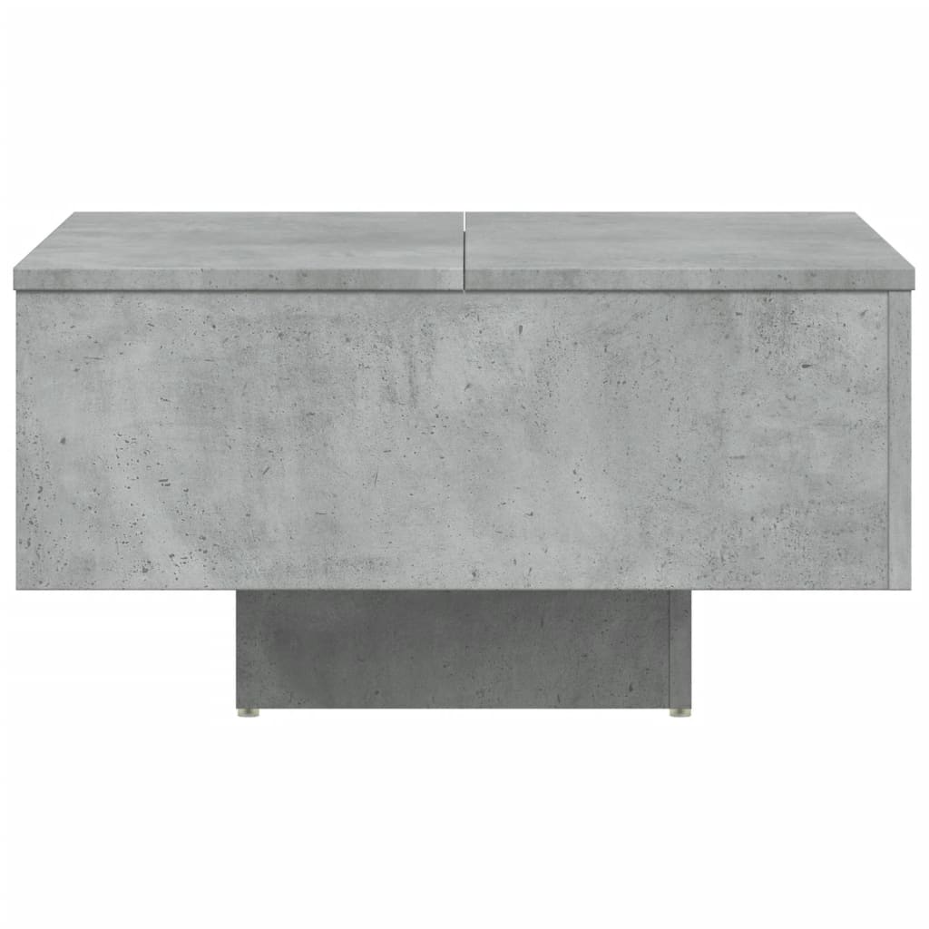 vidaXL Konferenčný stolík betónový sivý 60x60x31,5 cm drevotrieska