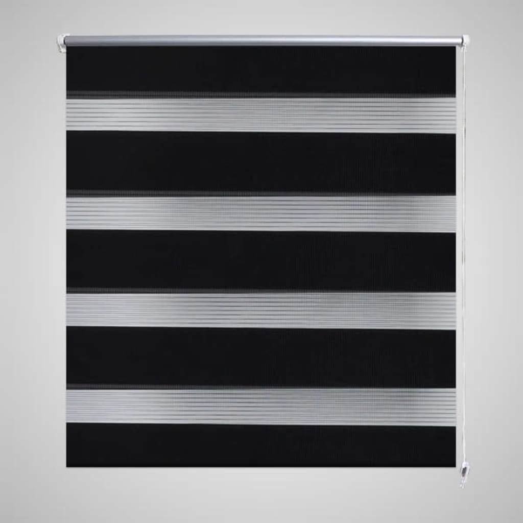 Roleta vzor zebra, 50 x 100 cm, čierna