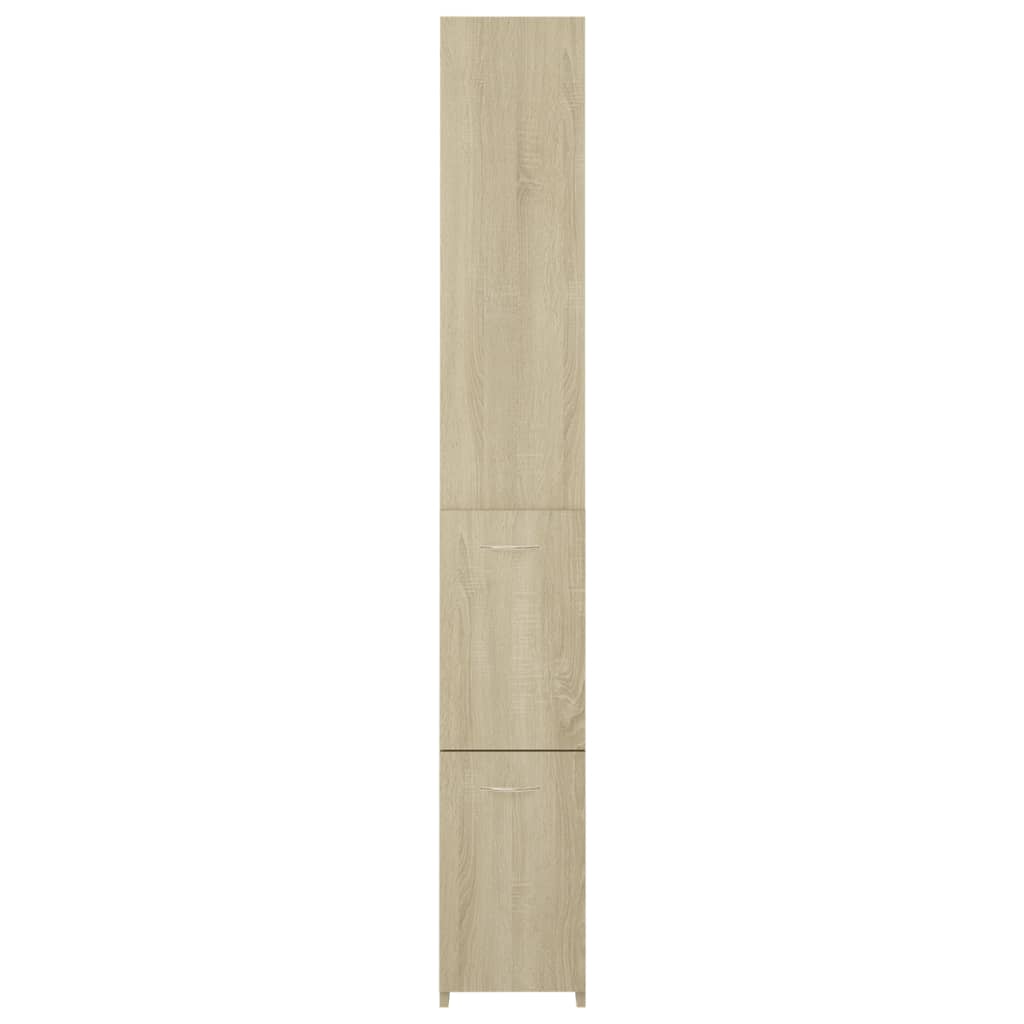 vidaXL Skrinka do kúpeľne dub sonoma 25x26,5x170 cm kompozitné drevo