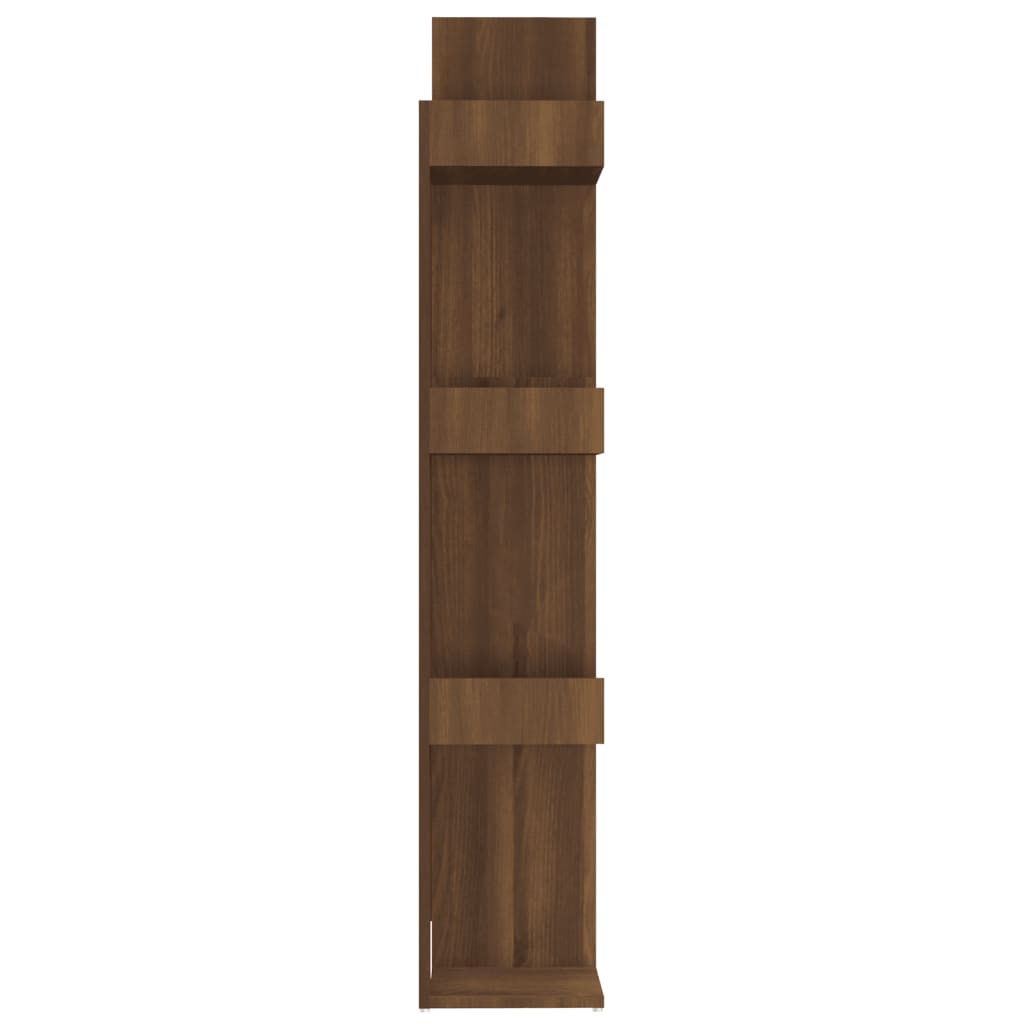 vidaXL Knižnica hnedý dub 86x25,5x140 cm spracované drevo