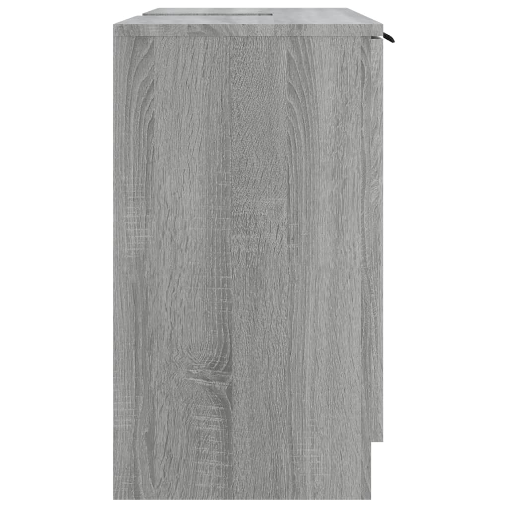vidaXL Kúpeľňová skrinka sivá sonoma 64,5x33,5x59 cm spracované drevo