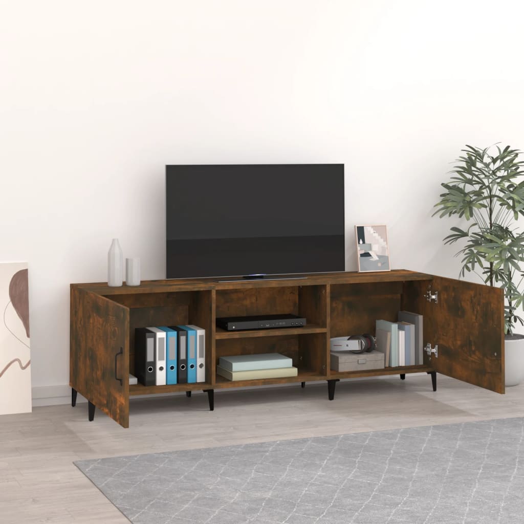 vidaXL TV skrinka, tmavý dub 150x30x50 cm, kompozitné drevo