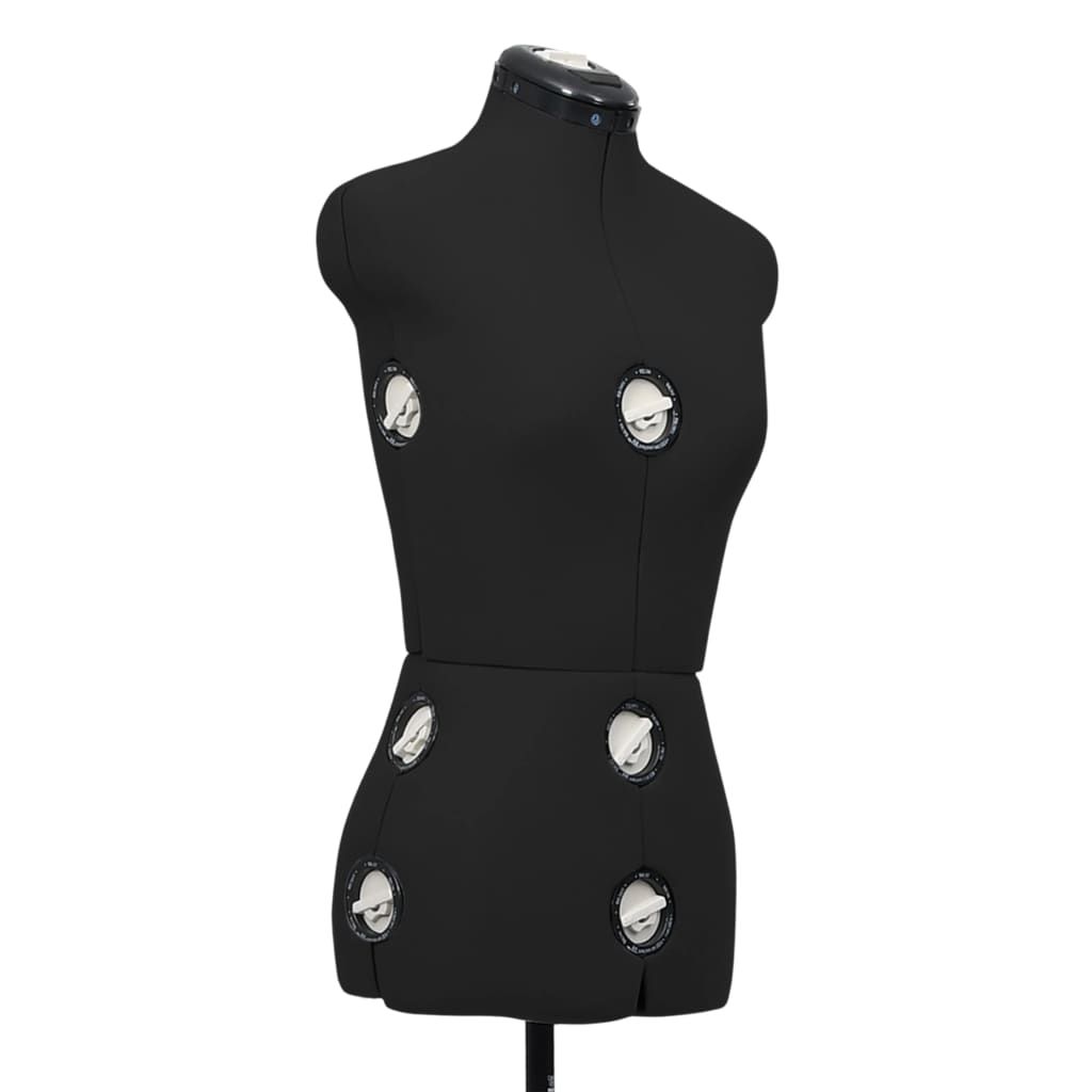 vidaXL Nastaviteľná forma na šaty pre ženy čierna veľkosť S 33-40