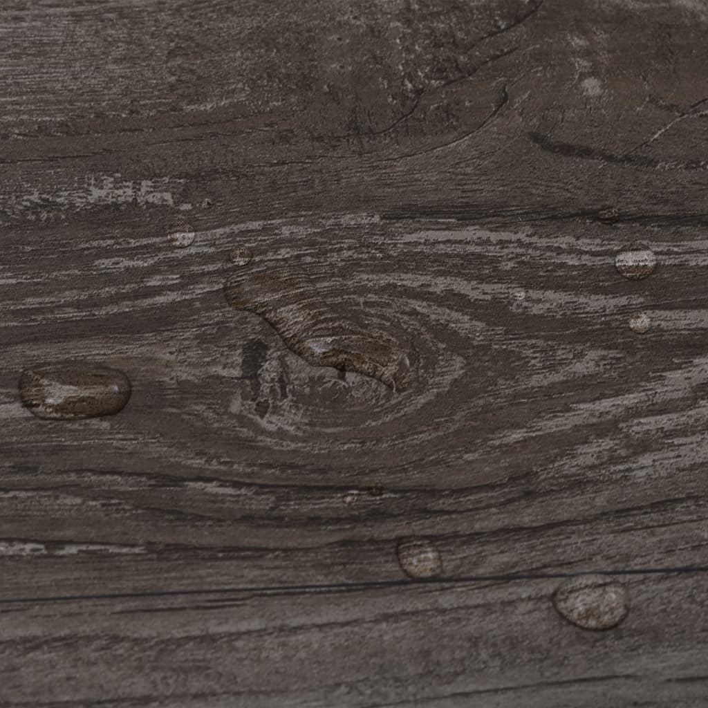 vidaXL Nesamolepiace podlahové dosky, PVC 5,26 m² 2mm, pruhované drevo