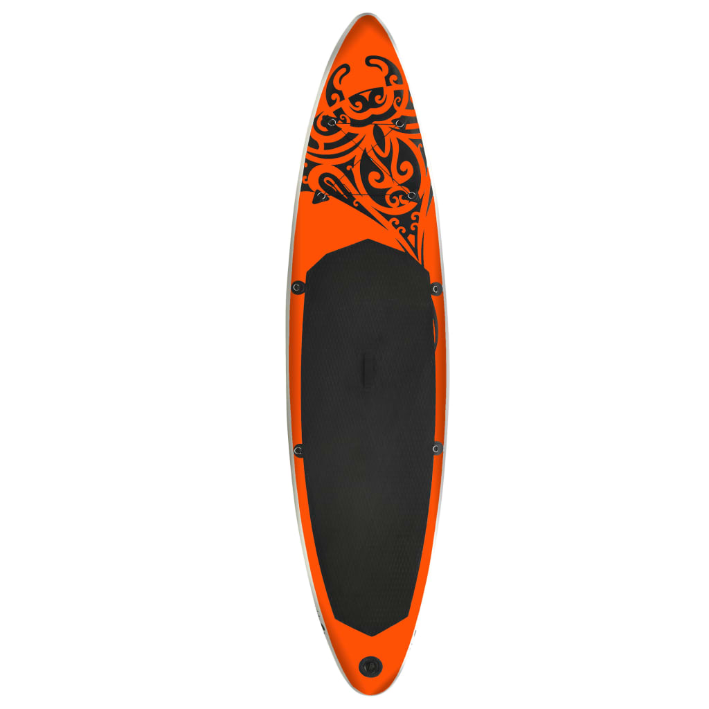 vidaXL Nafukovací Stand Up Paddleboard 366x76x15 cm oranžový