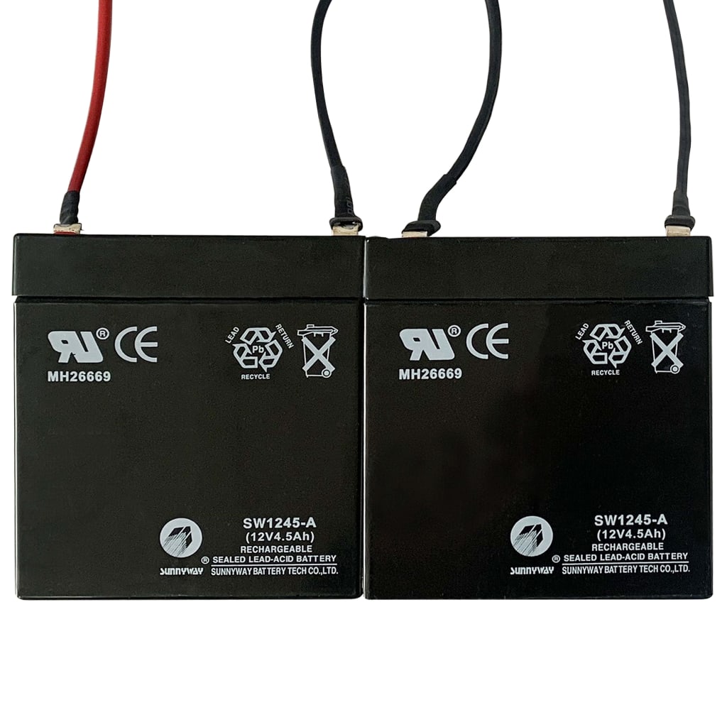 vidaXL Náhradné batérie na elektrické kolobežky 2 ks 12V 4,5Ah