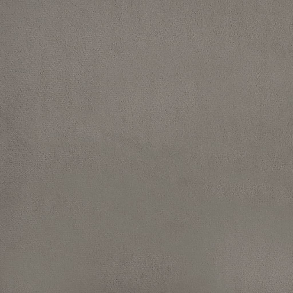 vidaXL Kreslo bledosivé 60 cm zamat