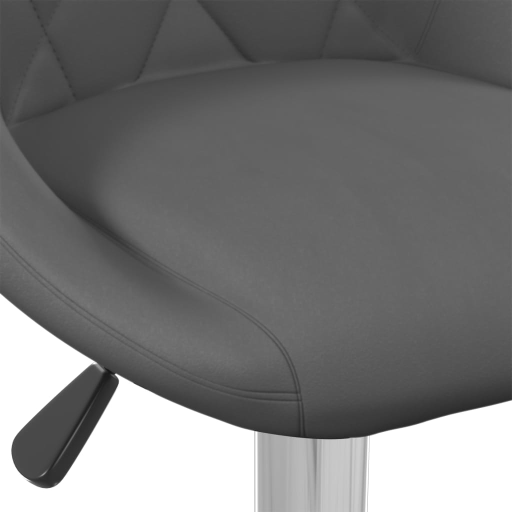 vidaXL Barové stoličky 2 ks tmavosivé zamatové
