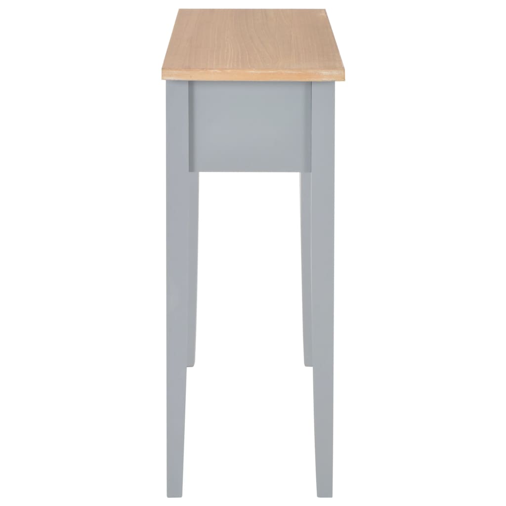vidaXL Toaletný konzolový stolík, sivý 79x30x74 cm, drevo