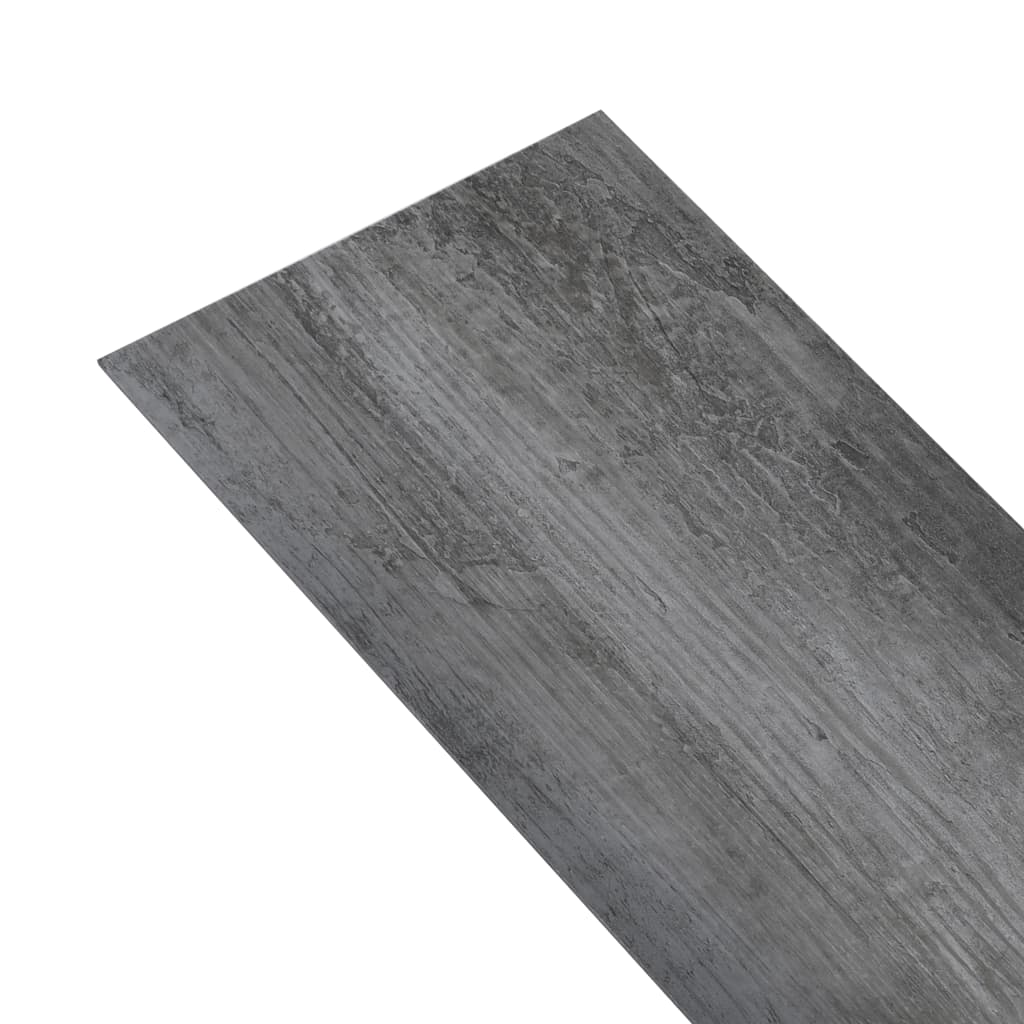 vidaXL Podlahové dosky z PVC 5,02 m² 2 mm, samolepiace, lesklé sivé