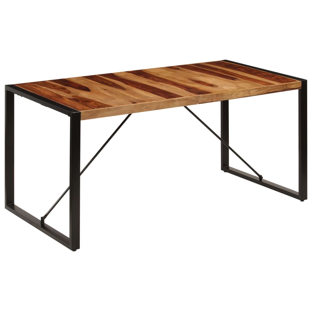 vidaXL Jedálenský stôl 160x80x75 cm, drevený masív sheesham