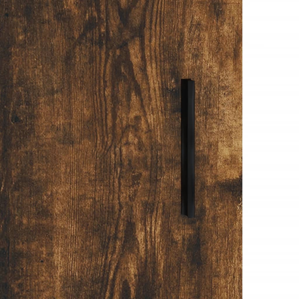 vidaXL Komoda dymový dub 34,5x34x90 cm spracované drevo