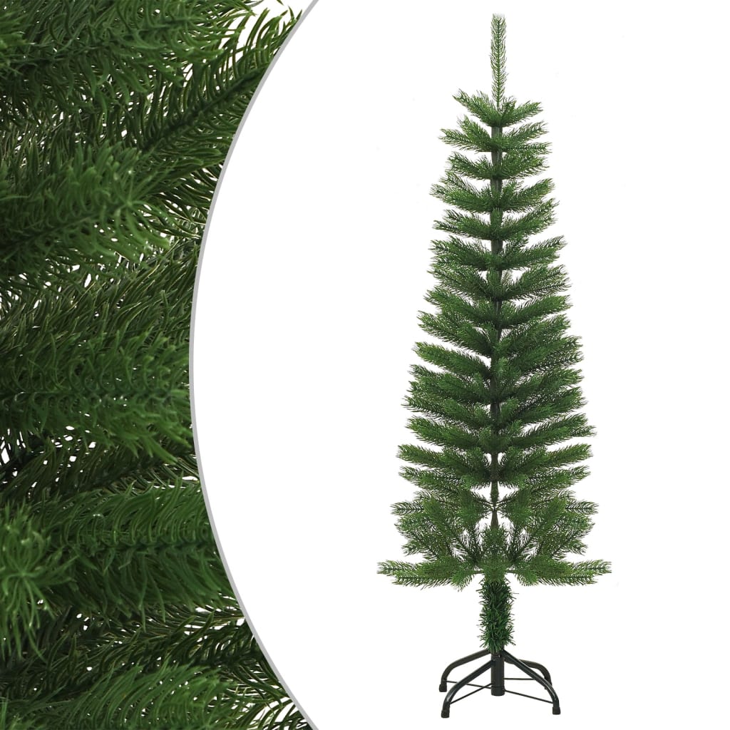 vidaXL Umelý úzky vianočný stromček s podstavcom 120 cm PE