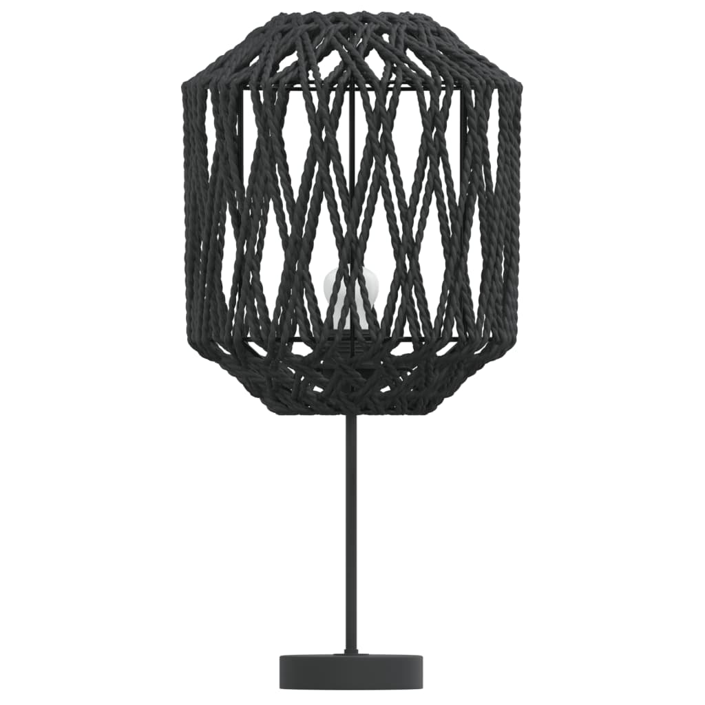 vidaXL Tienidlo na lampu čierne Ø23x28 cm železo a papier