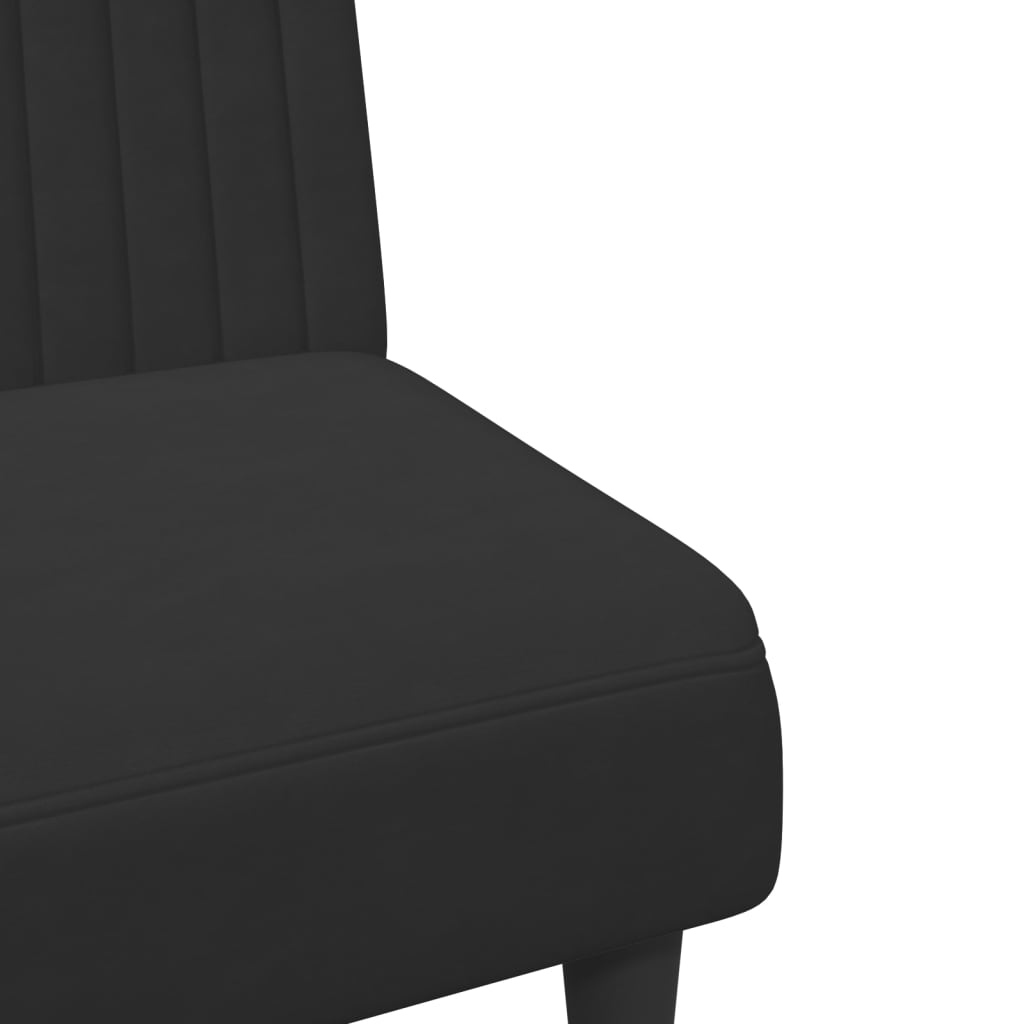 vidaXL 2-dielna sedacia súprava čierna zamat