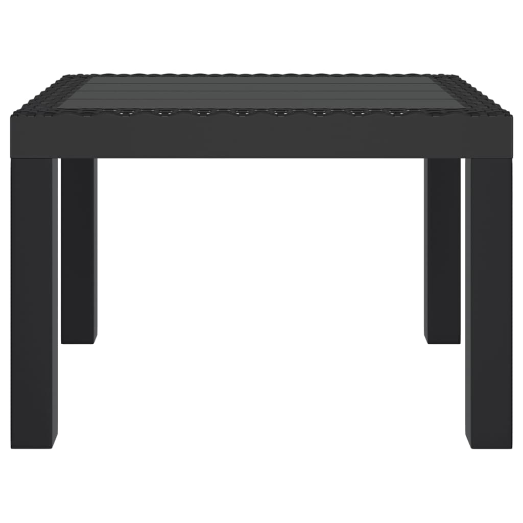 vidaXL Záhradný stôl antracitový 59x47x40 cm PP