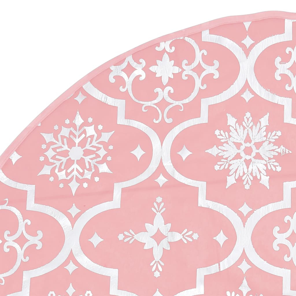 vidaXL Luxusná deka pod vianočný stromček ponožka ružová 122 cm látka