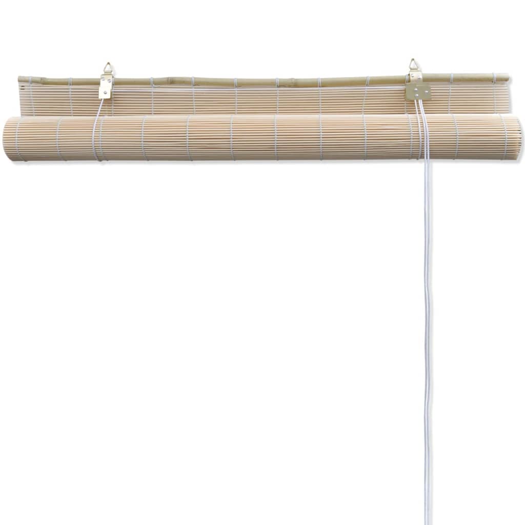 vidaXL Prírodné bambusové rolety 2 ks 120x160 cm