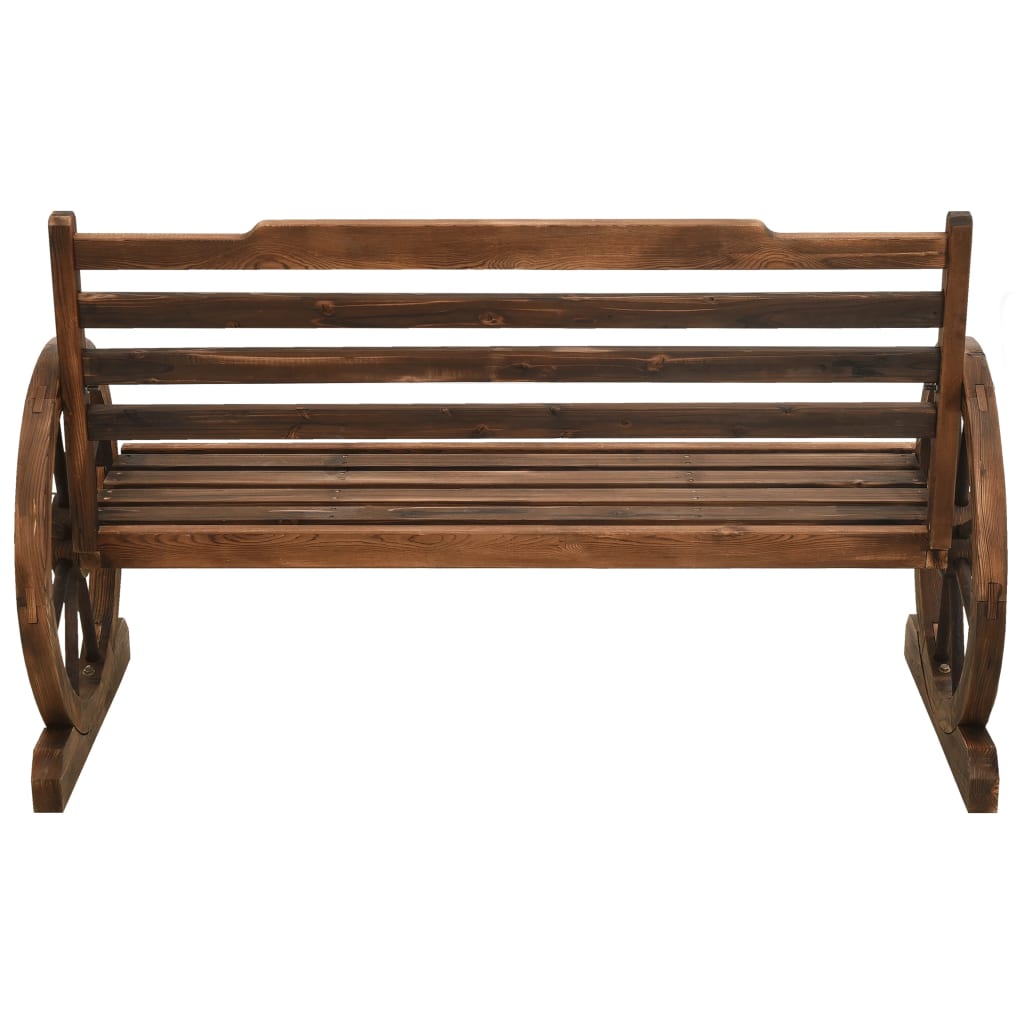 vidaXL Záhradná lavička 112 cm masívne jedľové drevo