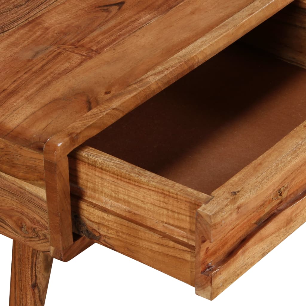 vidaXL Drevený konferenčný stolík, vyrezávaná zásuvka, 100x50x40 cm