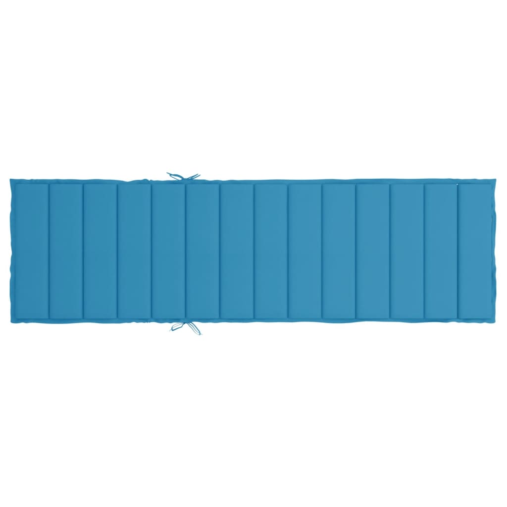vidaXL Podložka na ležadlo, modrá 200x60x3 cm, oxfordská látka