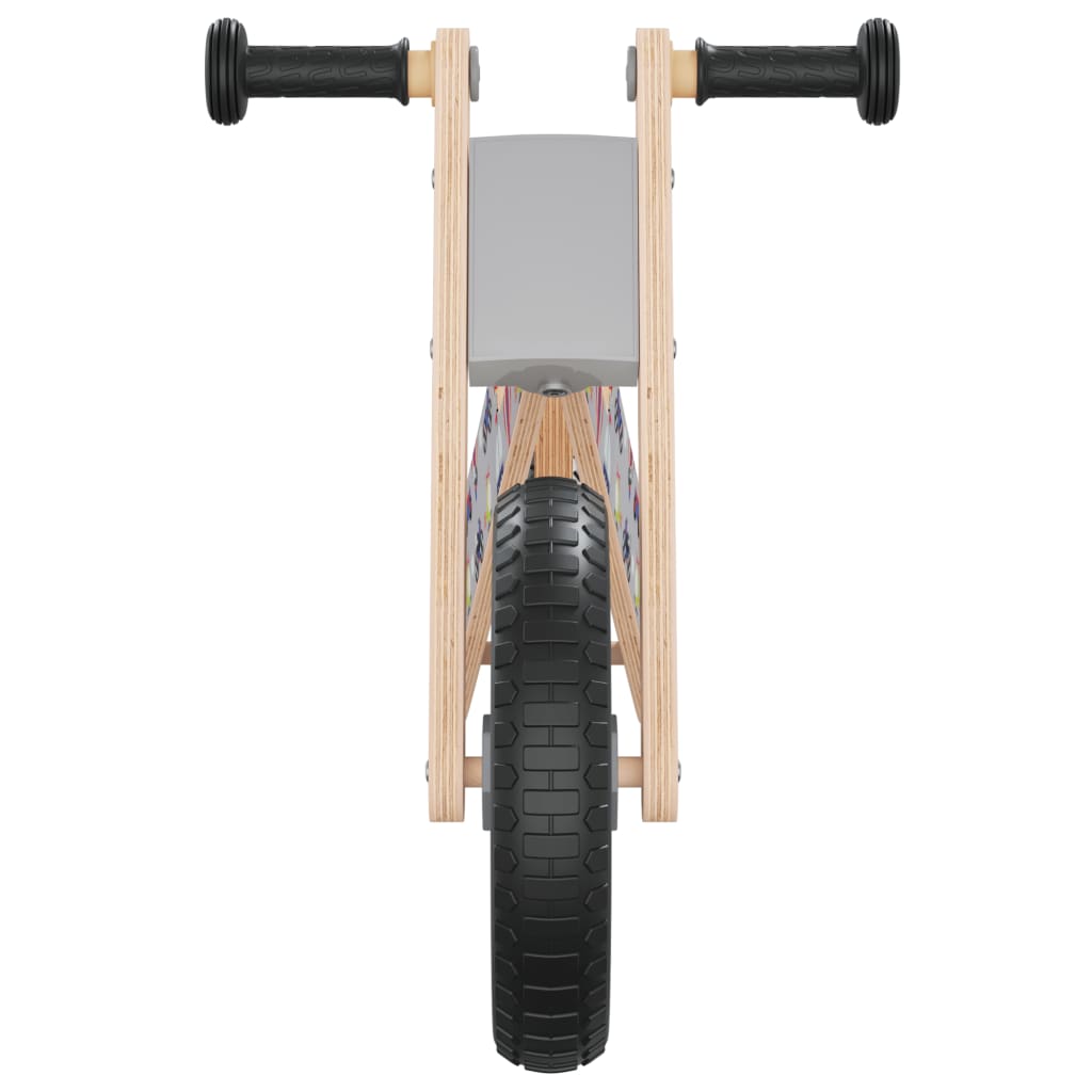 vidaXL Balančný bicykel pre deti sivý potlač