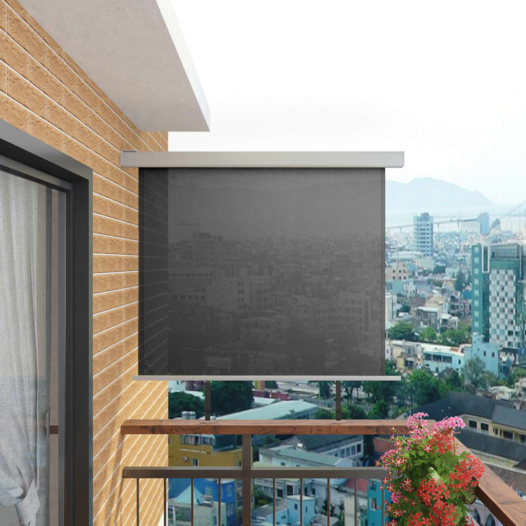 vidaXL Bočná markíza na balkón, multifunkčná 150x200 cm, sivá