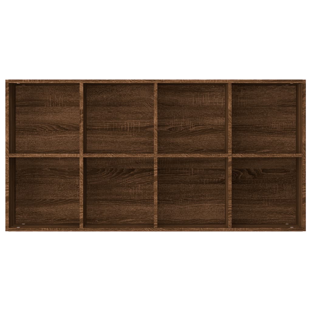 vidaXL Knižnica/komoda hnedý dub 66x30x130 cm spracované drevo