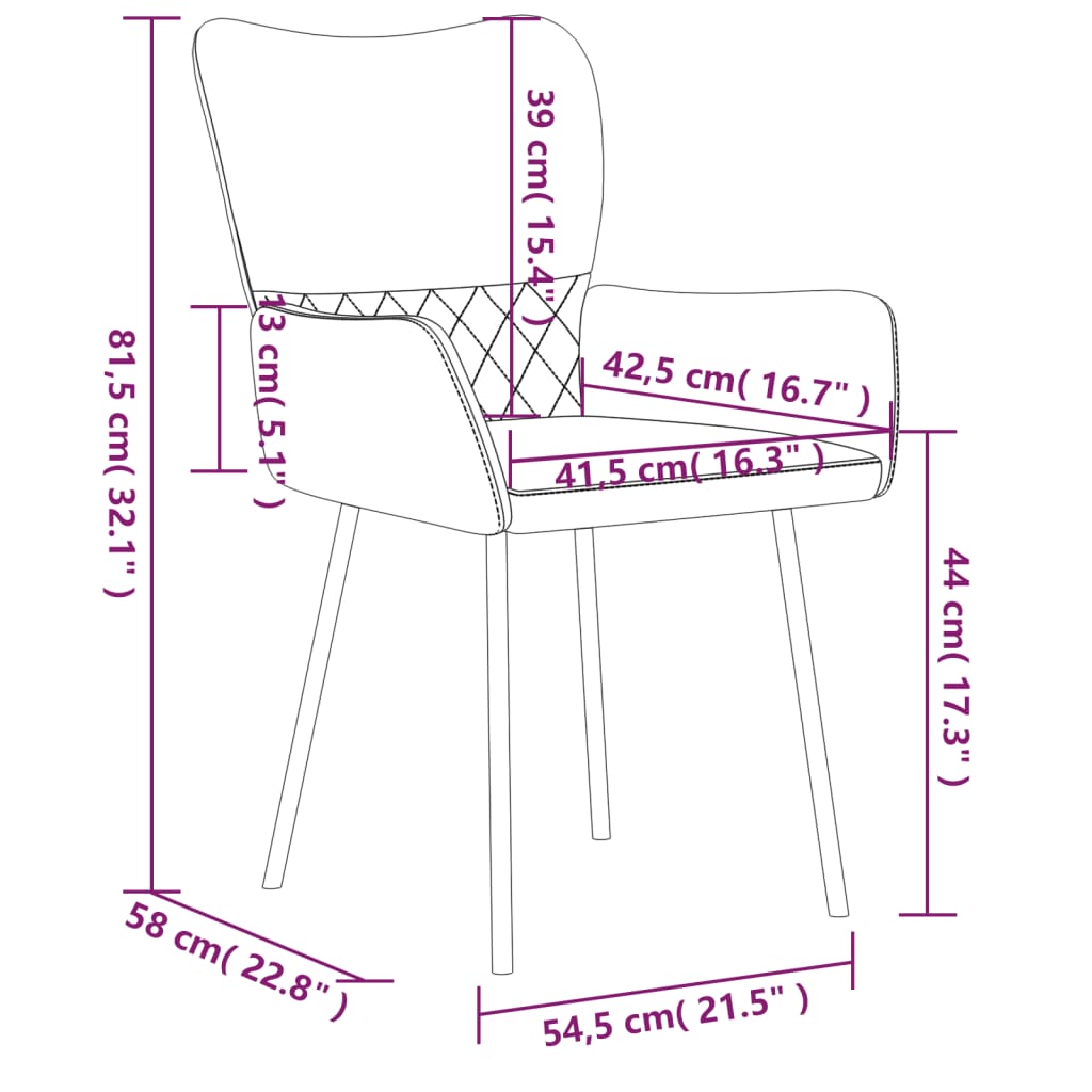 vidaXL Jedálenské stoličky 2 ks tmavosivé látka a umelá koža