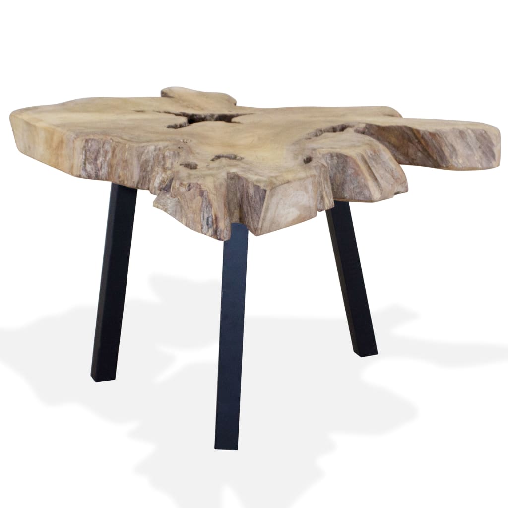 vidaXL Konferenčný stolík, pravé teakové drevo, 80x70x38 cm