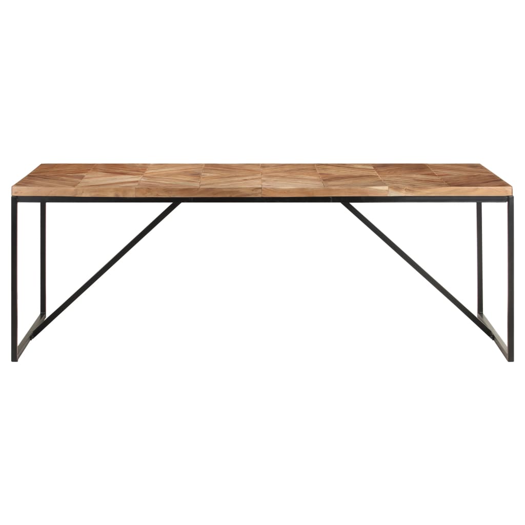vidaXL Jedálenský stôl 200x90x76 cm akáciový a mangovníkový masív