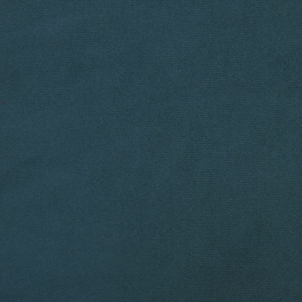 vidaXL Podnožka modrá 60x60x36 cm zamatová