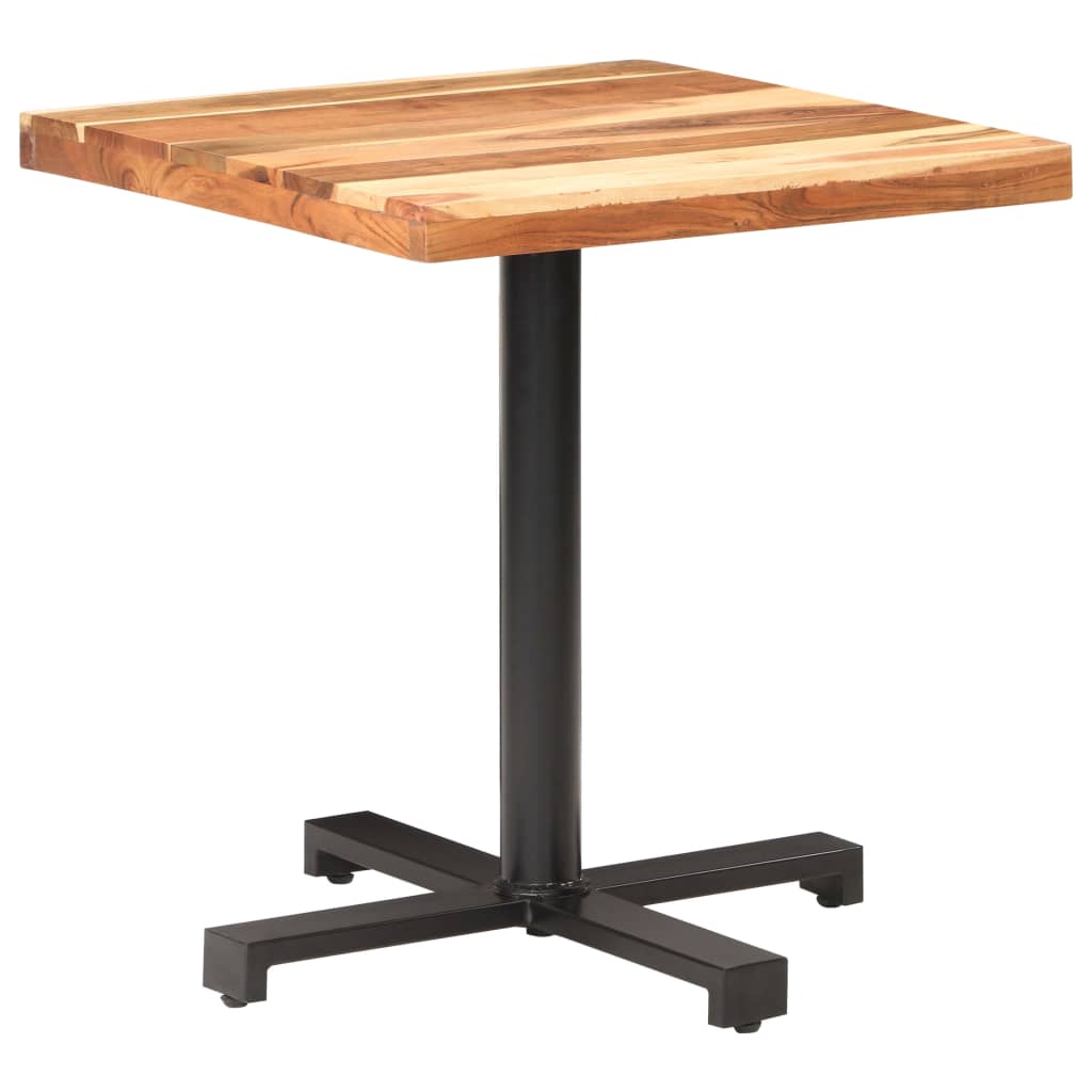 vidaXL Bistro stôl štvorcový 70x70x75 cm akáciový masív