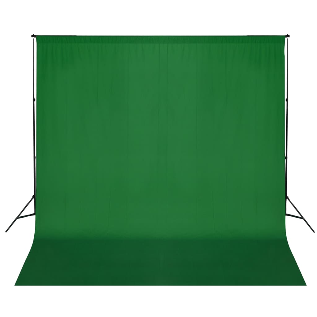 vidaXL Systém na zavesenie fotopozadia 600x300 cm, zelené