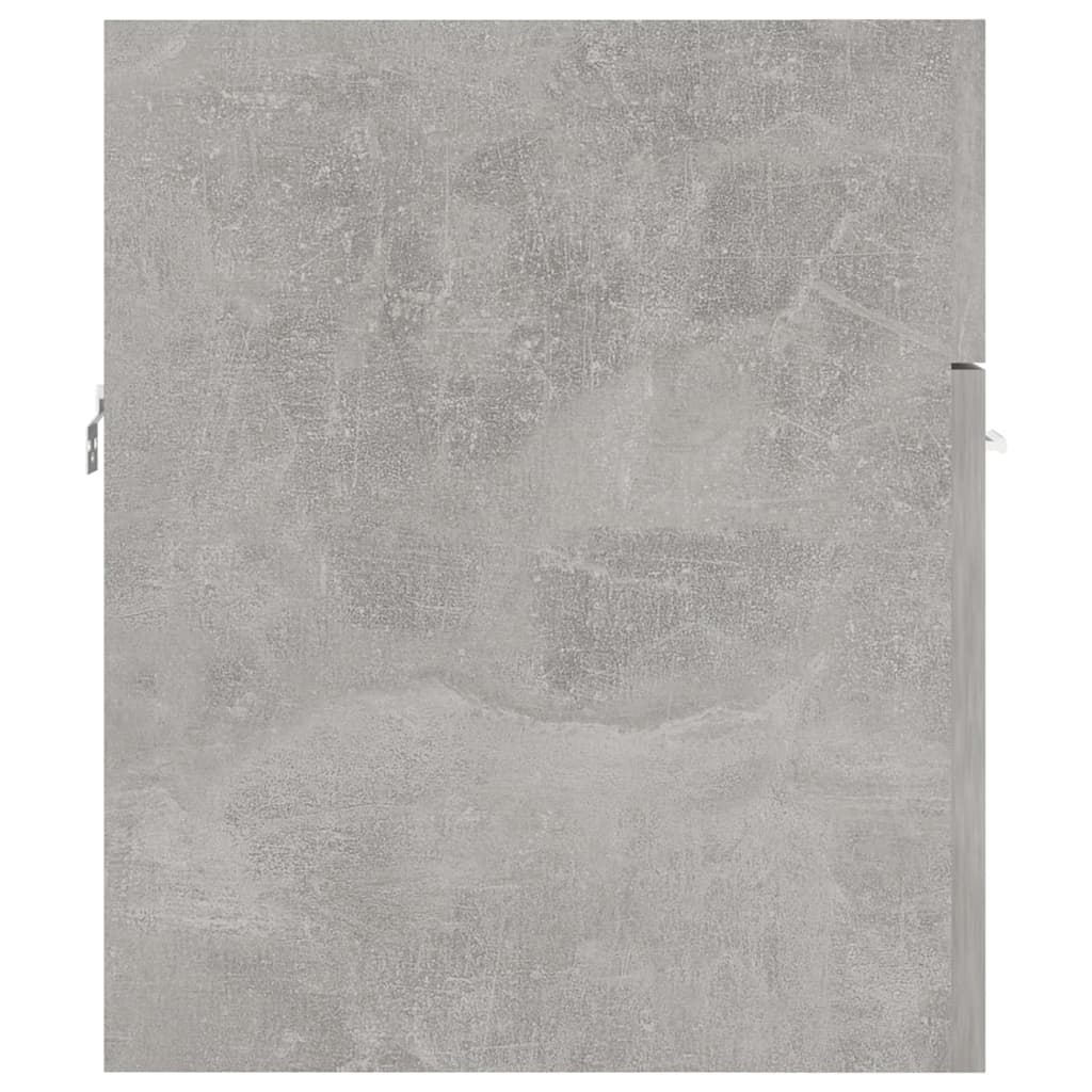 vidaXL Skrinka so vstavaným umývadlom betónová sivá drevotrieska