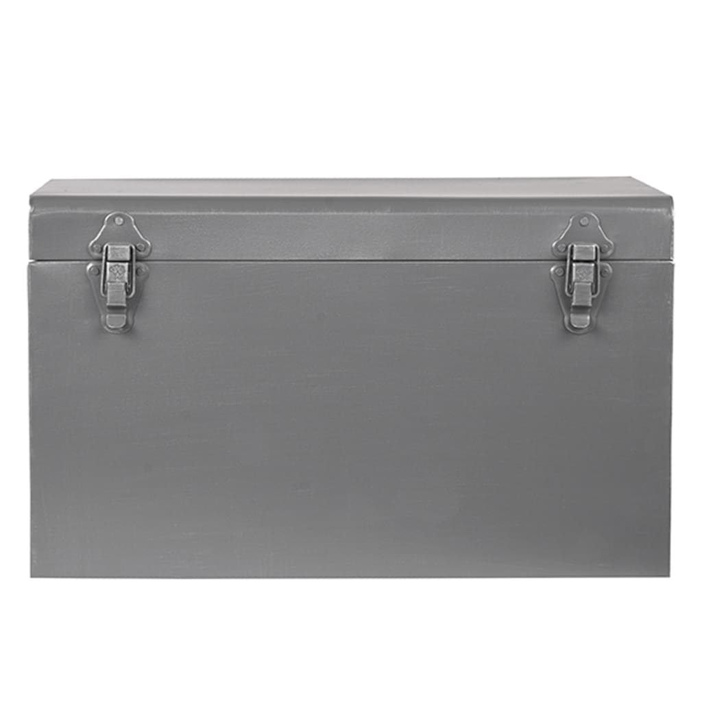 LABEL51 Úložný box Vintage 40x20x25 cm M starožitný sivý