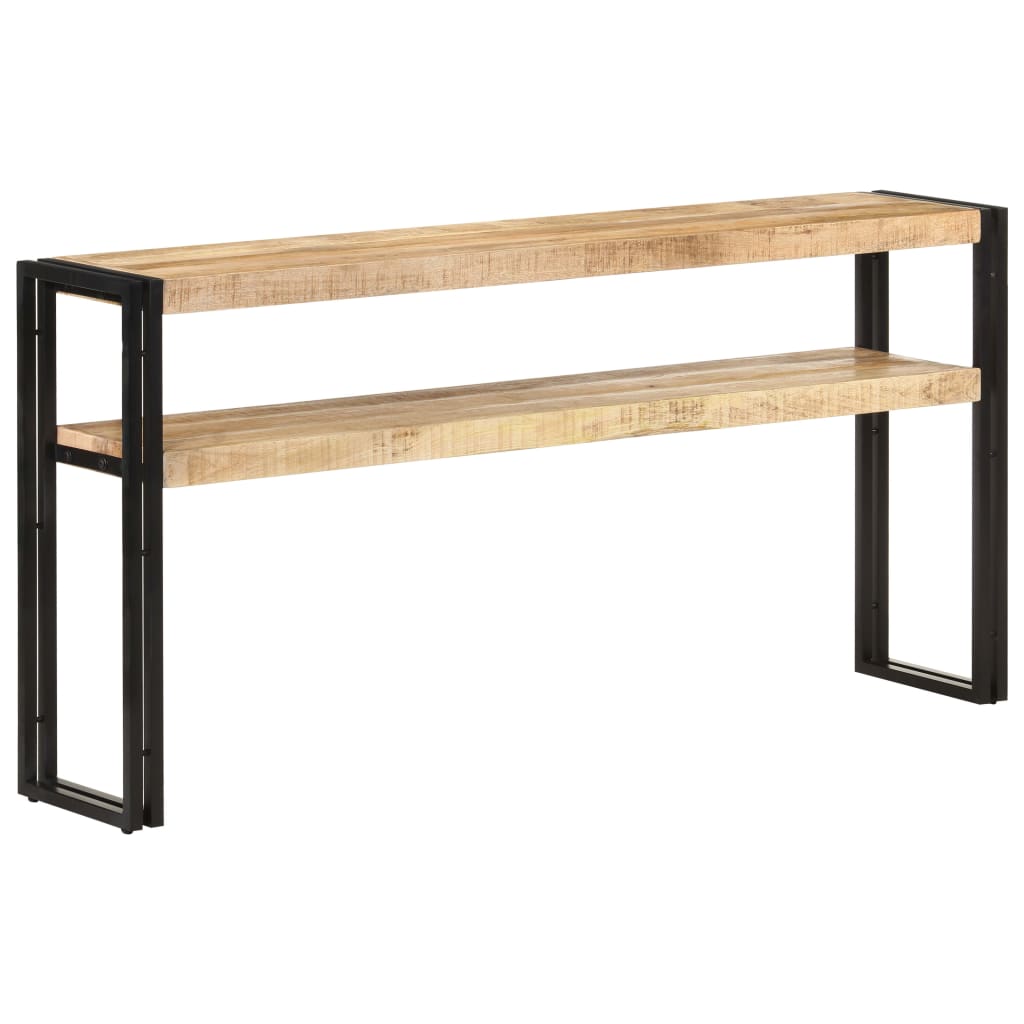 vidaXL Konzolový stolík 150x30x75 cm surové mangovníkové drevo