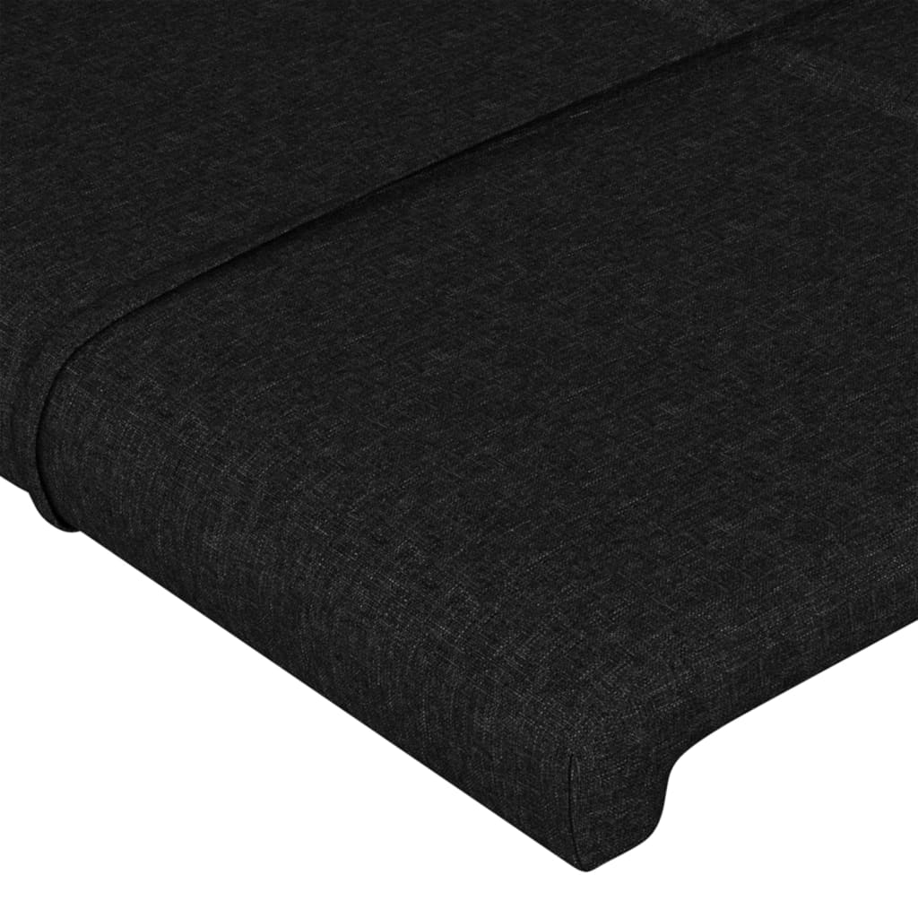 vidaXL Čelo postele so záhybmi čierne 83x16x78/88 cm látka