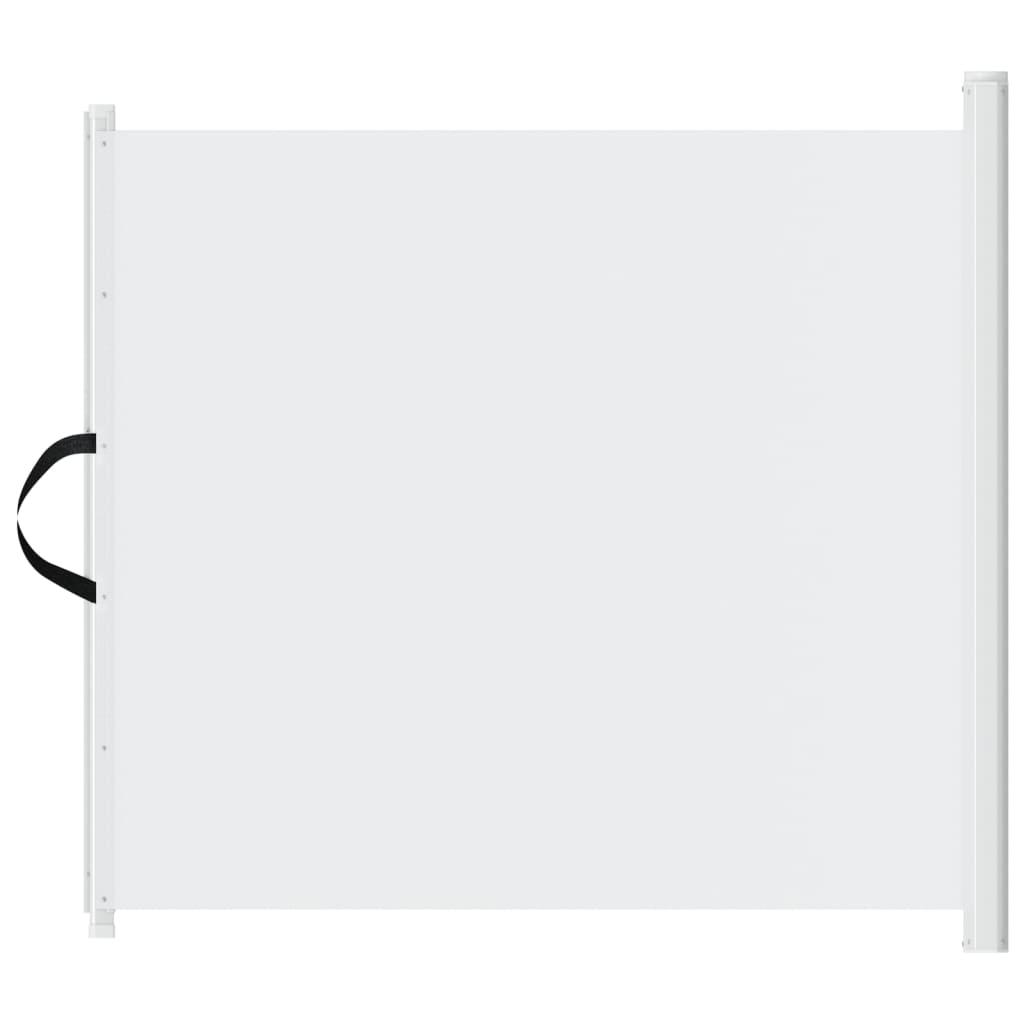 vidaXL Výsuvná bránka pre domáce zvieratá biela 82,5x125 cm