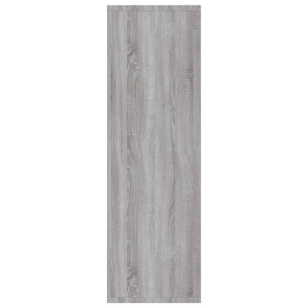 vidaXL Knižnica/komoda sivá sonoma 50x25x80 cm spracované drevo