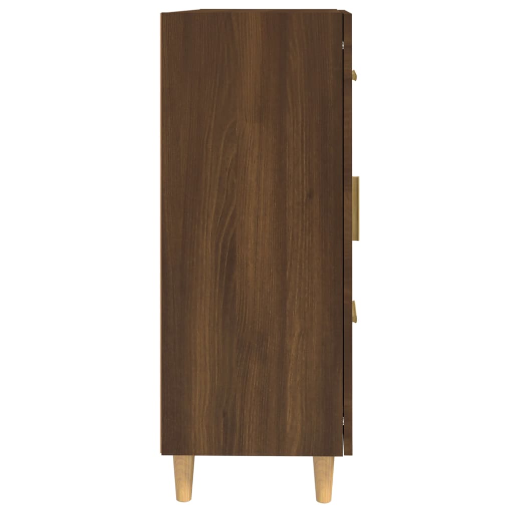 vidaXL Komoda hnedý dub 69,5x34x90 cm spracované drevo