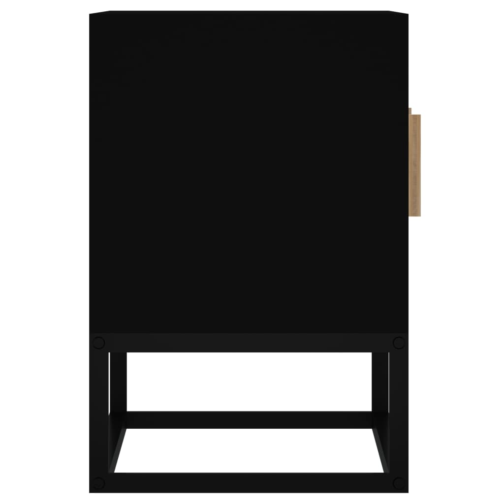 vidaXL TV skrinka čierna 105x30x45 cm kompozitné drevo a železo