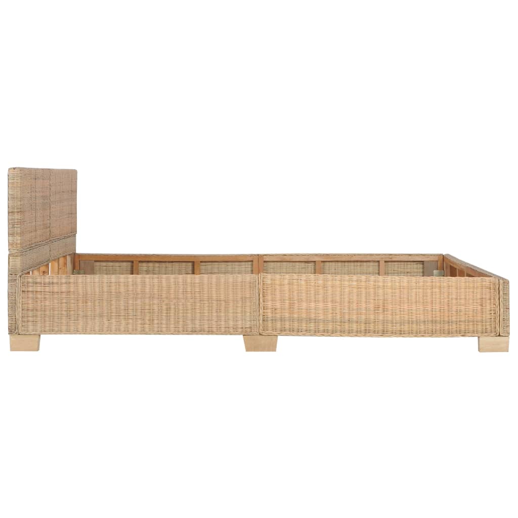 vidaXL Ručne pletený posteľný rám, pravý ratan 160x200 cm