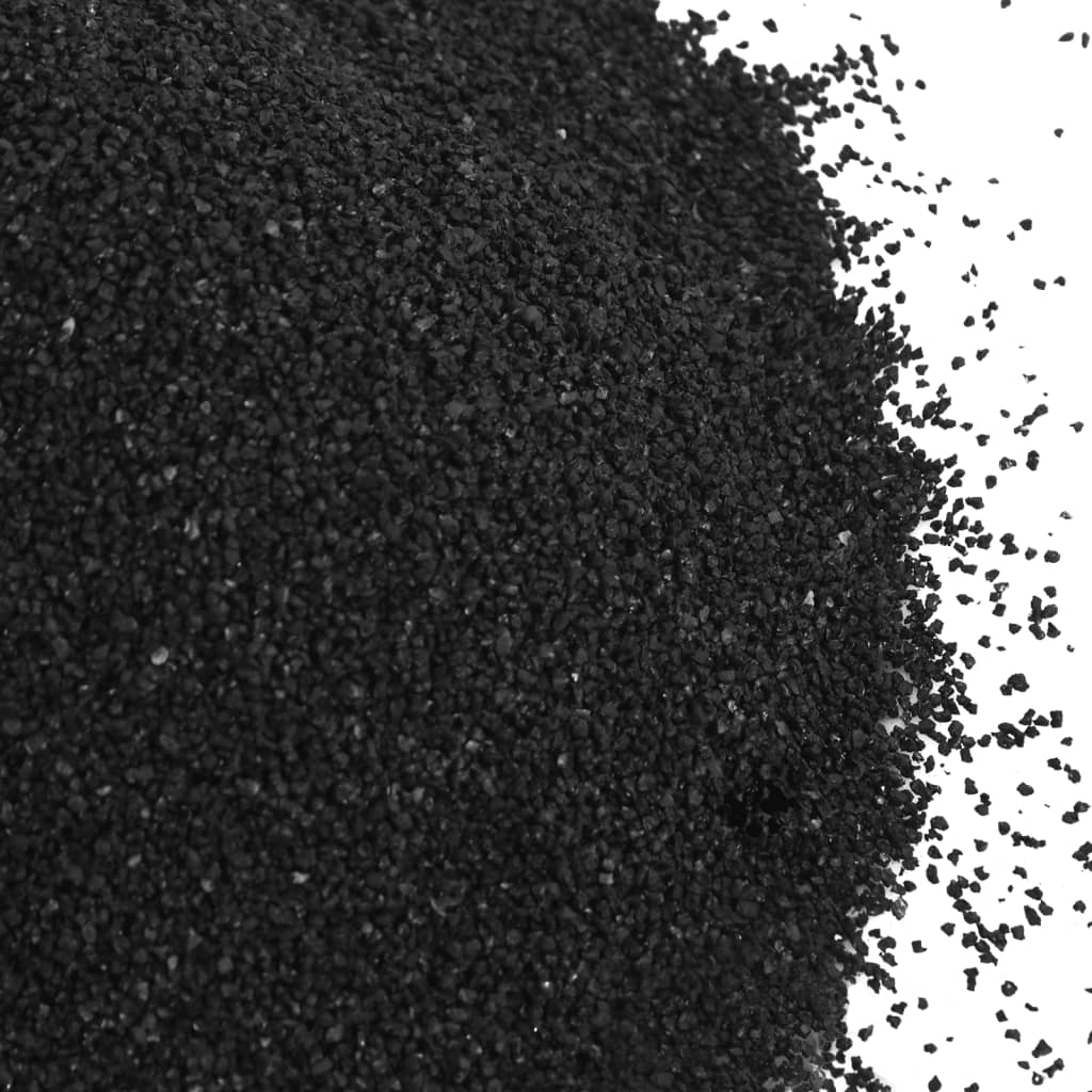 vidaXL Akváriový piesok 10 kg čierny 0,2-2 mm
